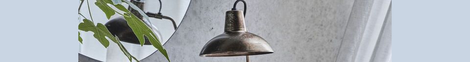 Benadrukte materialen Bureaulamp in bruin messing