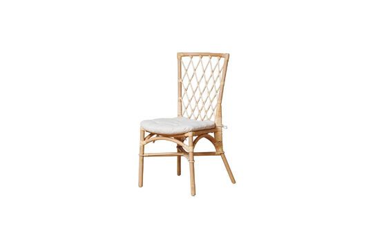 Croisillons beige rotan stoel Productfoto