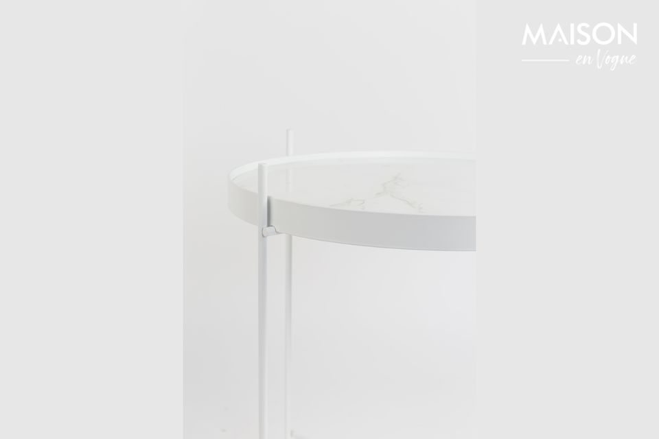 Beschrijving zweer verticaal Cupido Bijzettafel Wit Marmer Zuiver - 45cm | Maison en Vogue