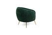 Miniatuur Curvy donkergroene fluwelen fauteuil 4