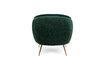 Miniatuur Curvy donkergroene fluwelen fauteuil 5