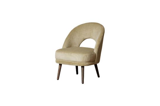 Cyrus groene stoffen fauteuil Productfoto