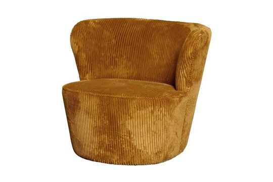 Dandy gele fluwelen fauteuil Productfoto