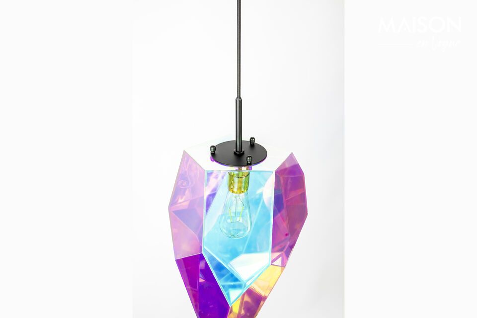 Diamant veelkleurige ijzeren hanglamp - 6