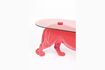 Miniatuur Dope roze aluminium salontafel 9