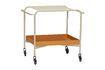 Miniatuur Duwende bruine metalen trolley 1