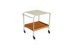 Miniatuur Duwende bruine metalen trolley 7