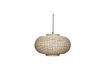 Miniatuur Ellipse hanglamp in licht rotan Chand 1