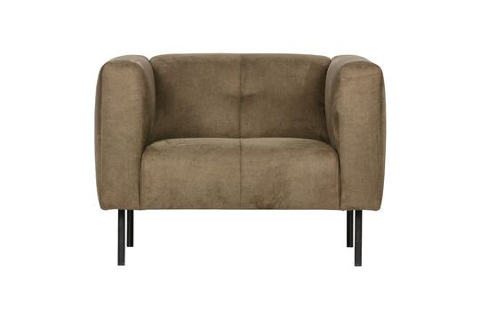 Fauteuil in groene stof Skin