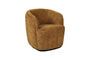 Miniatuur Fauteuil Porterville in camel bouclé stof Productfoto