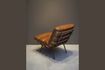 Miniatuur Fauteuil van bruin leer 4