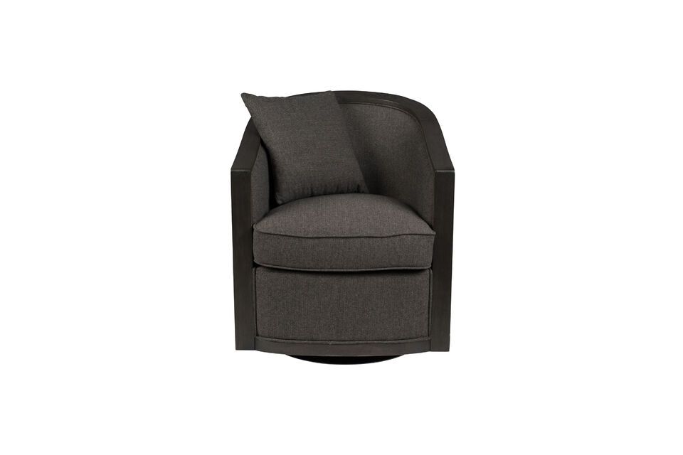 Fauteuil van grijze stof Amaron DutchBone