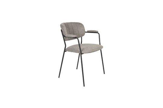 Fauteuil van grijze stof Jolien Productfoto