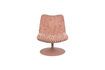 Miniatuur Fauteuil van roze stof Bubba 5