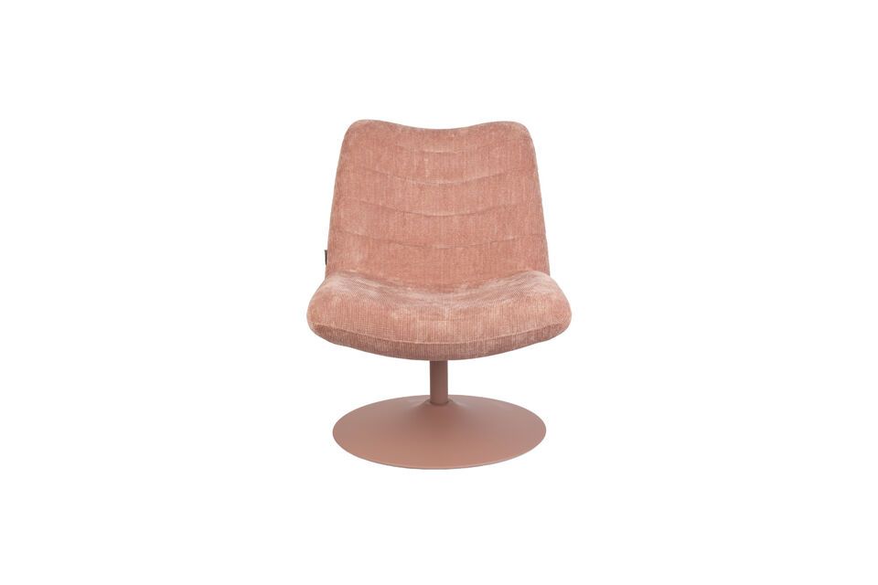 Fauteuil van roze stof Bubba - 3