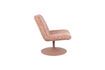 Miniatuur Fauteuil van roze stof Bubba 6