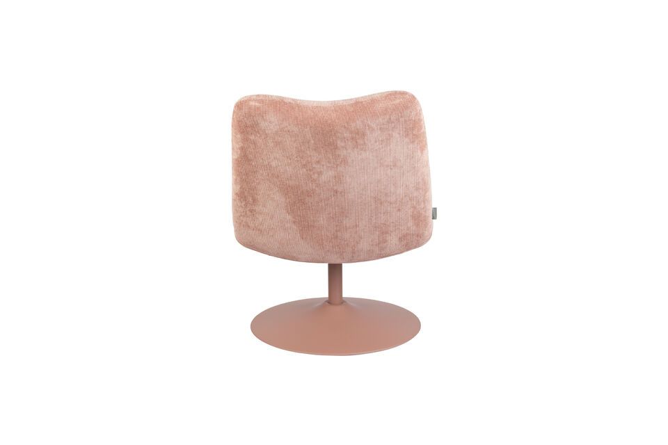 Fauteuil van roze stof Bubba - 6