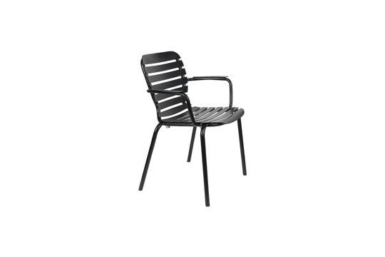 Fauteuil van zwart aluminium Vondel Productfoto