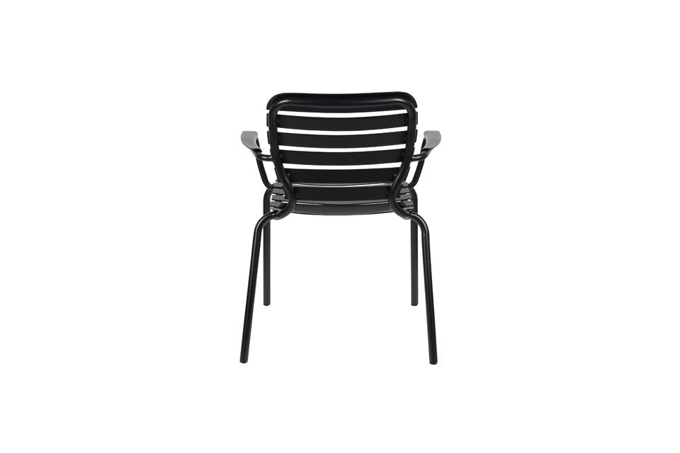 Fauteuil van zwart aluminium Vondel - 7