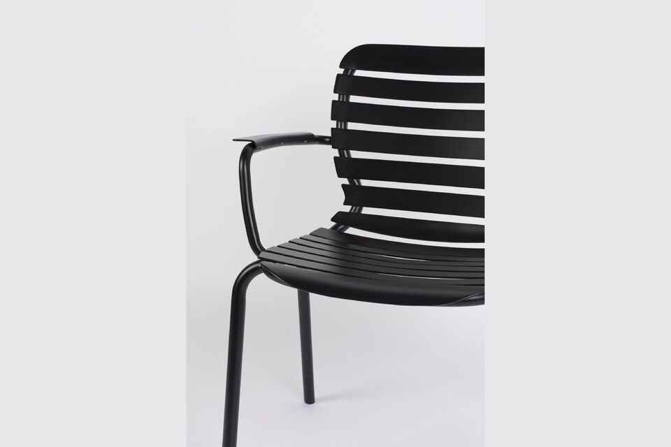 Fauteuil van zwart aluminium Vondel - 10