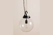 Miniatuur Globe hanglamp zwart messing 2