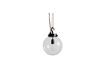 Miniatuur Globe hanglamp zwart messing 1