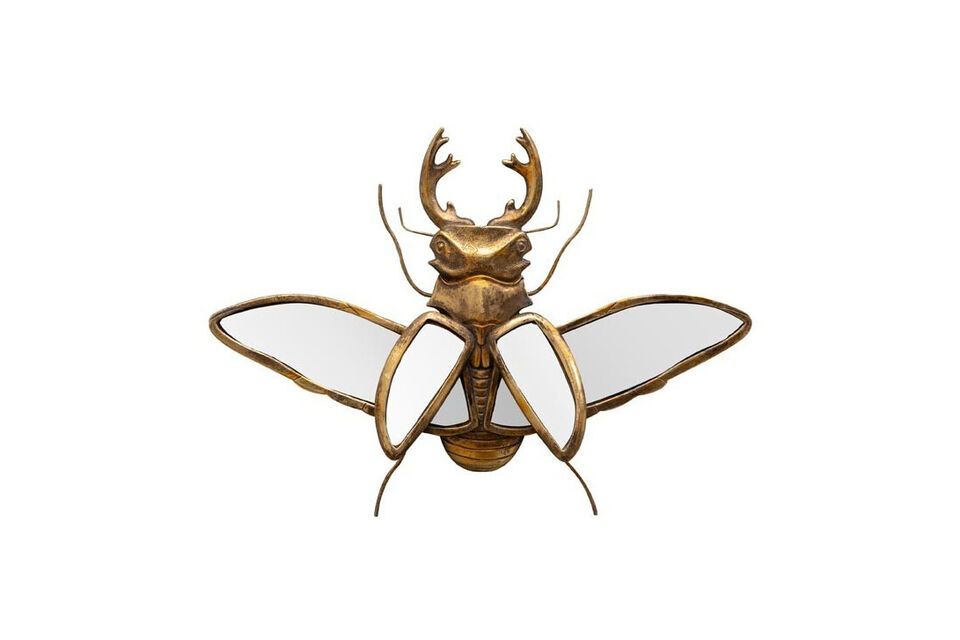 Gouden insectenbeeldje van hars Spiegels Chehoma