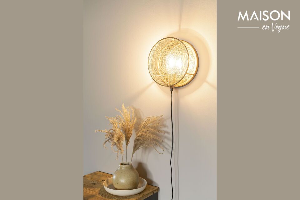 Gouden metalen wandlamp Lea - 2