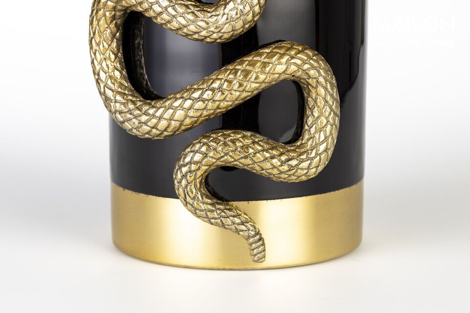 Gouden plantenbak van gerecycled aluminium Snakes - 6