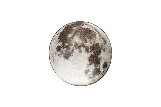 Grijs stoffen vloerkleed 200x200 cm Moon Productfoto