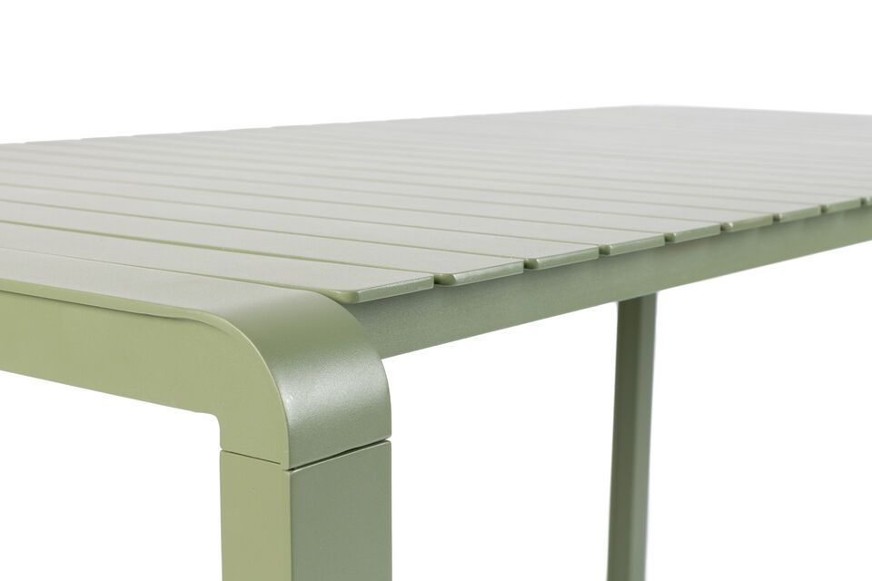 Groene aluminium eettafel Vondel - 3