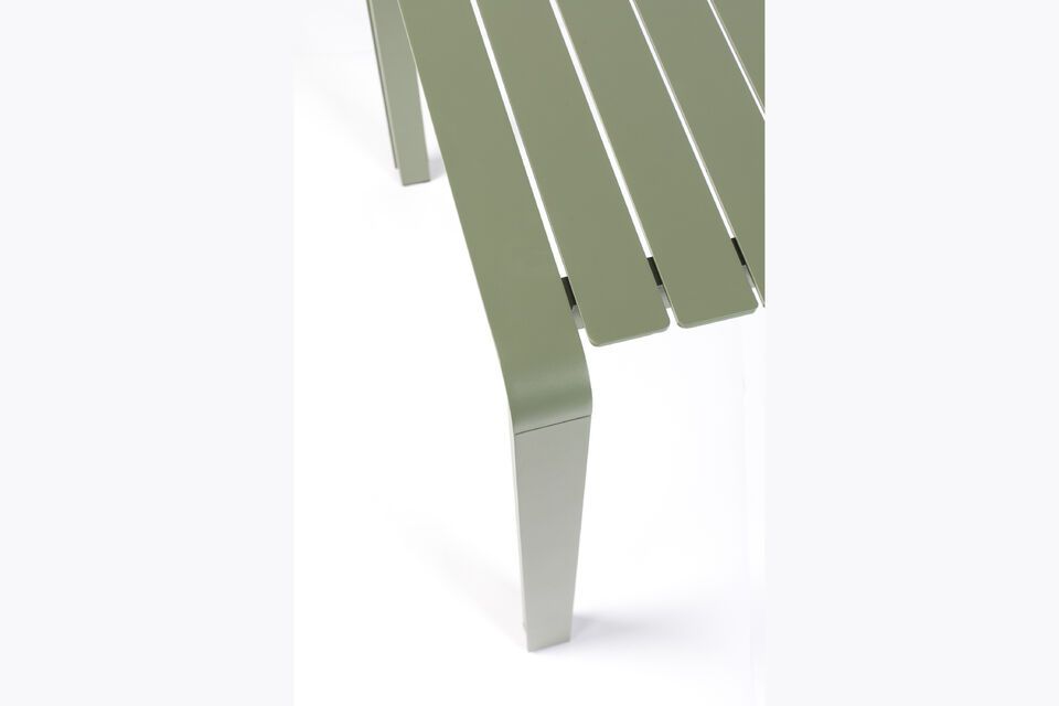 Groene aluminium eettafel Vondel - 5