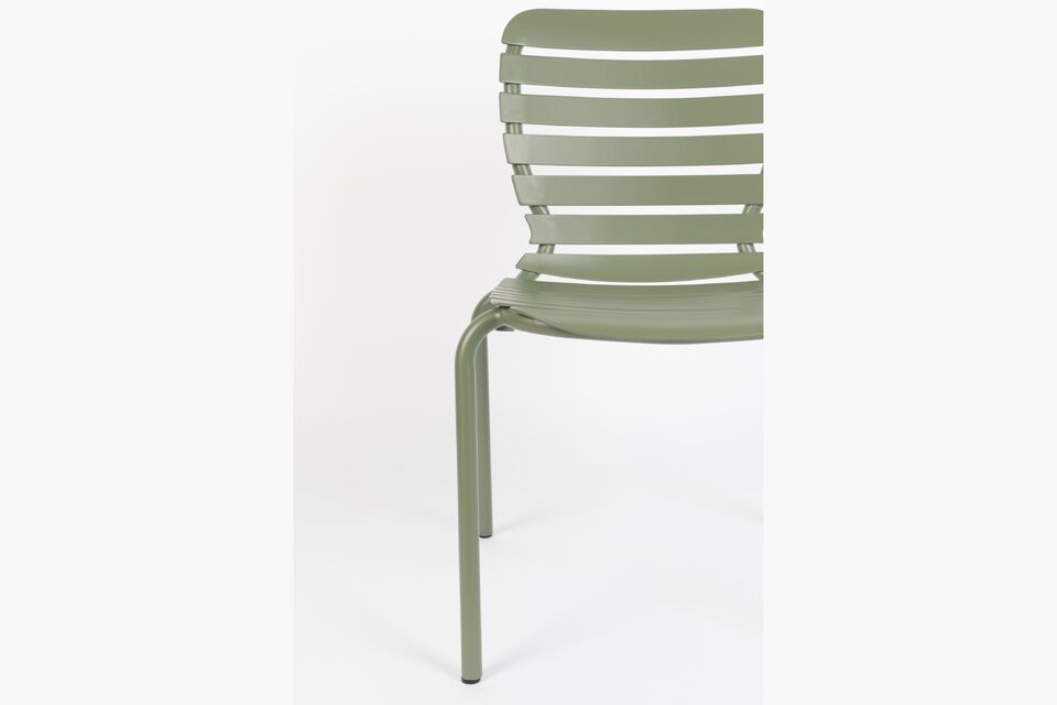 Groene aluminium stoel Vondel - 6