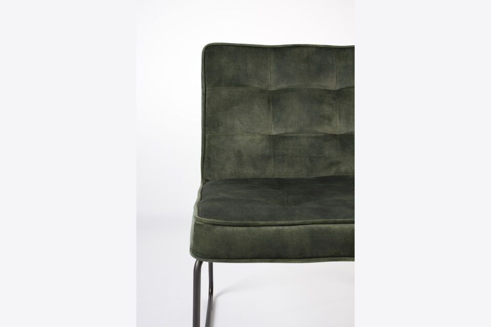 Groene stoffen fauteuil Clark - 11