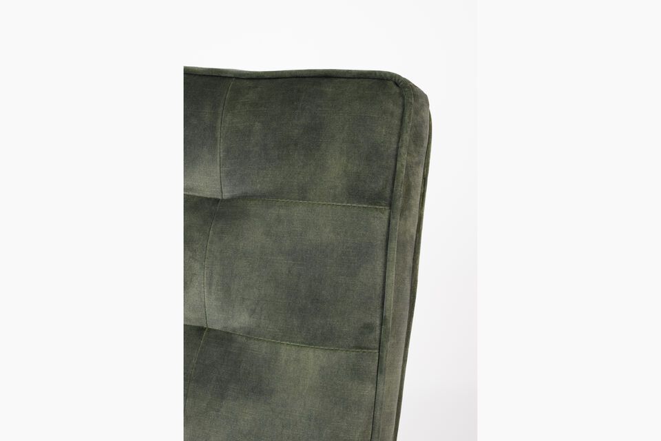 Groene stoffen fauteuil Clark - 12