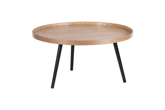 Grote beige houten bijzettafel Mesa