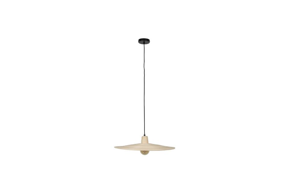 Grote beige rotan hanglamp Balance Zuiver