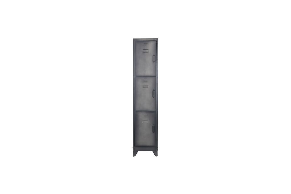 Grote Zwarte Metalen Kast Case Woood Cm Maison En Vogue