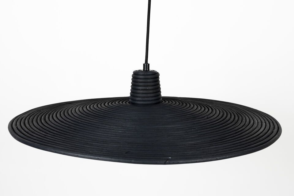 Grote zwarte rotan hanglamp Balance - 3