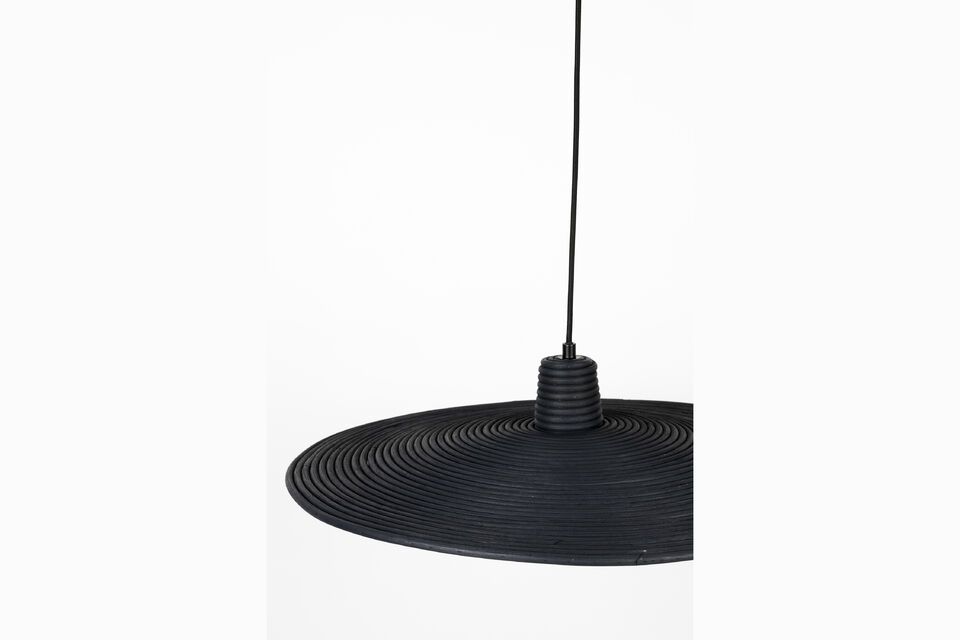 Grote zwarte rotan hanglamp Balance - 4