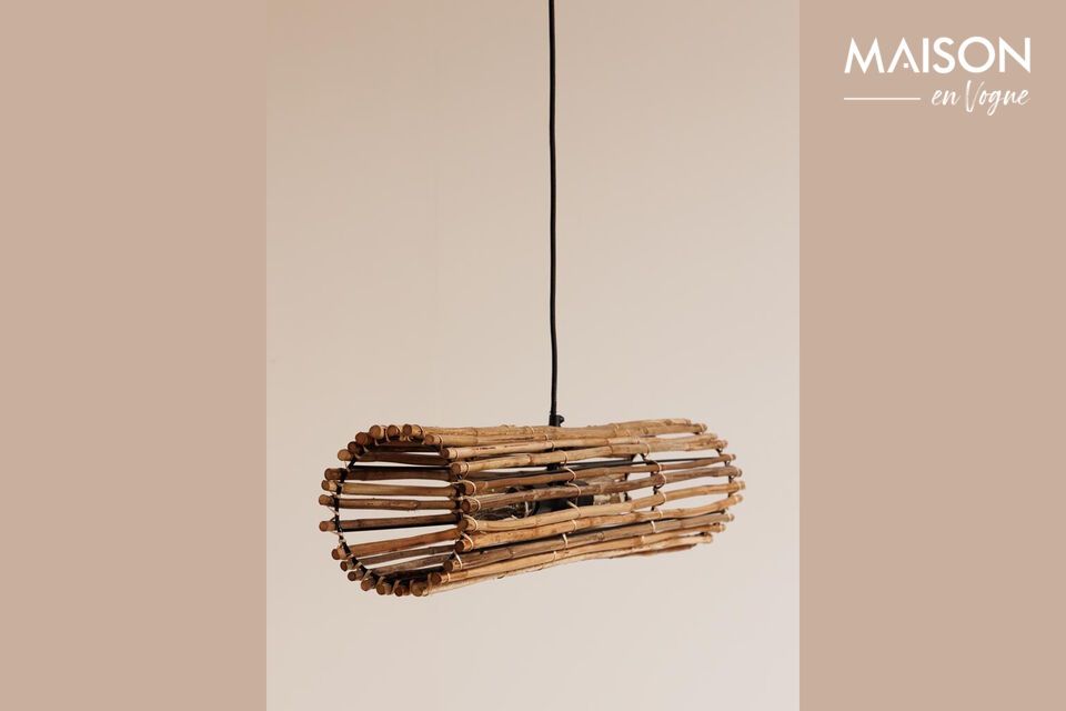 Ontdek de Savana beige rotan hanglamp