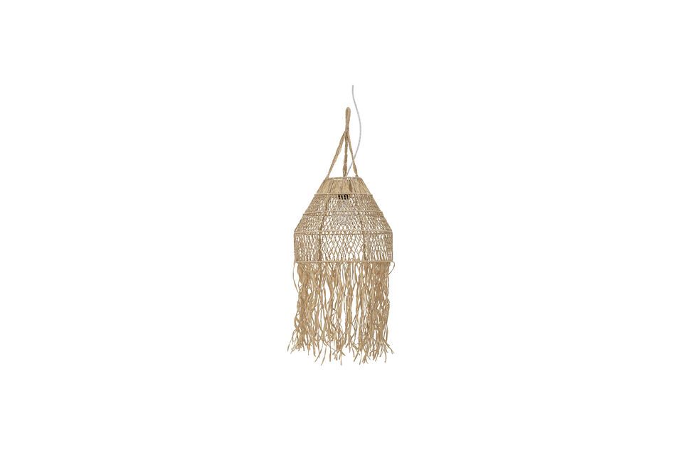 Hanglamp Thora van natuurlijk raffia Bloomingville