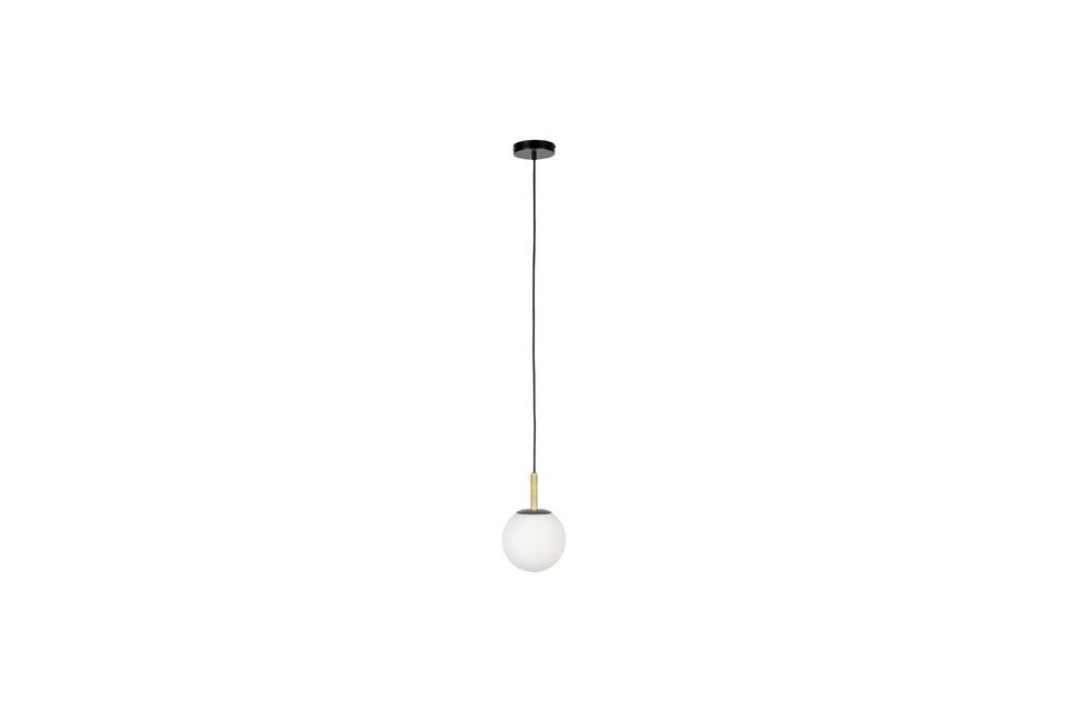 Hanglamp zwart glas 18 cm Orion - 2