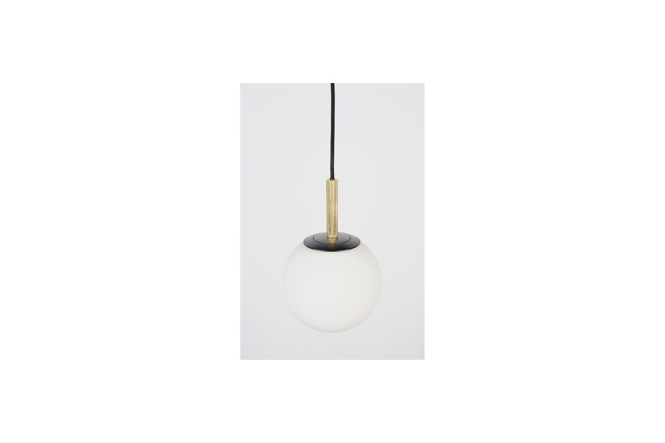 Hanglamp zwart glas 18 cm Orion - 3