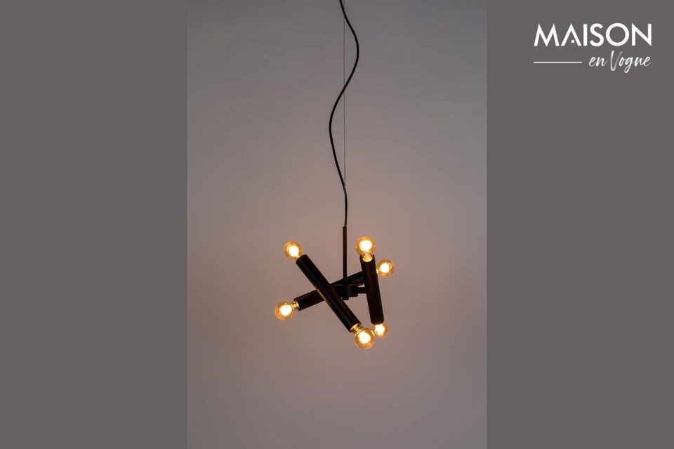 Hanglamp zwart ijzer Hawk Zuiver