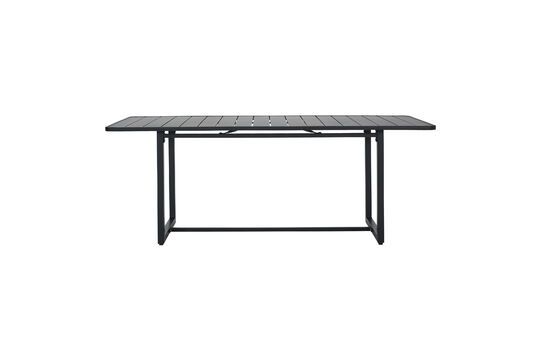 Helo grote zwarte metalen eettafel Productfoto