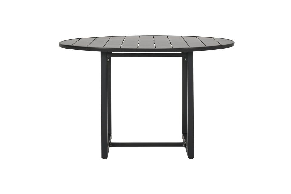 Helo zwarte metalen ronde eettafel House Doctor