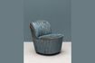 Miniatuur Hyde blauwe polyester fauteuil 1