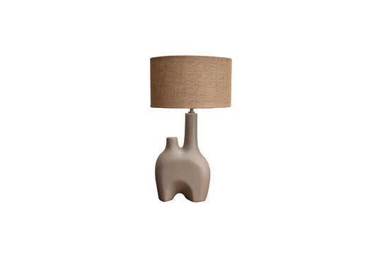 Kharai taupe steengoed tafellamp Productfoto