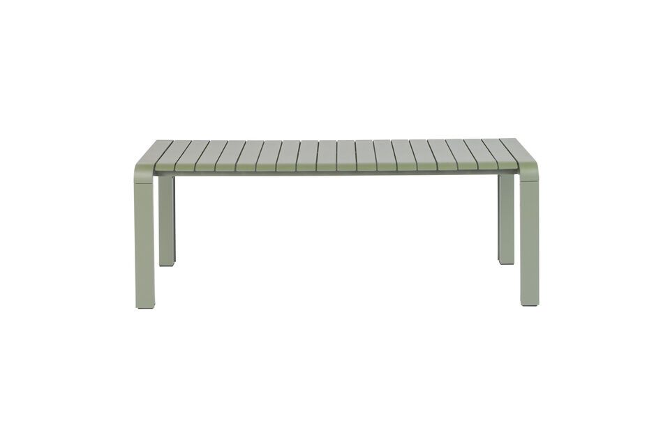 Klein groen aluminium bankje Vondel - 1